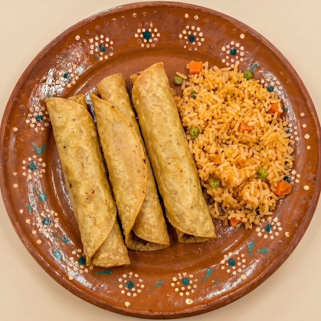 Chicken Flautas.