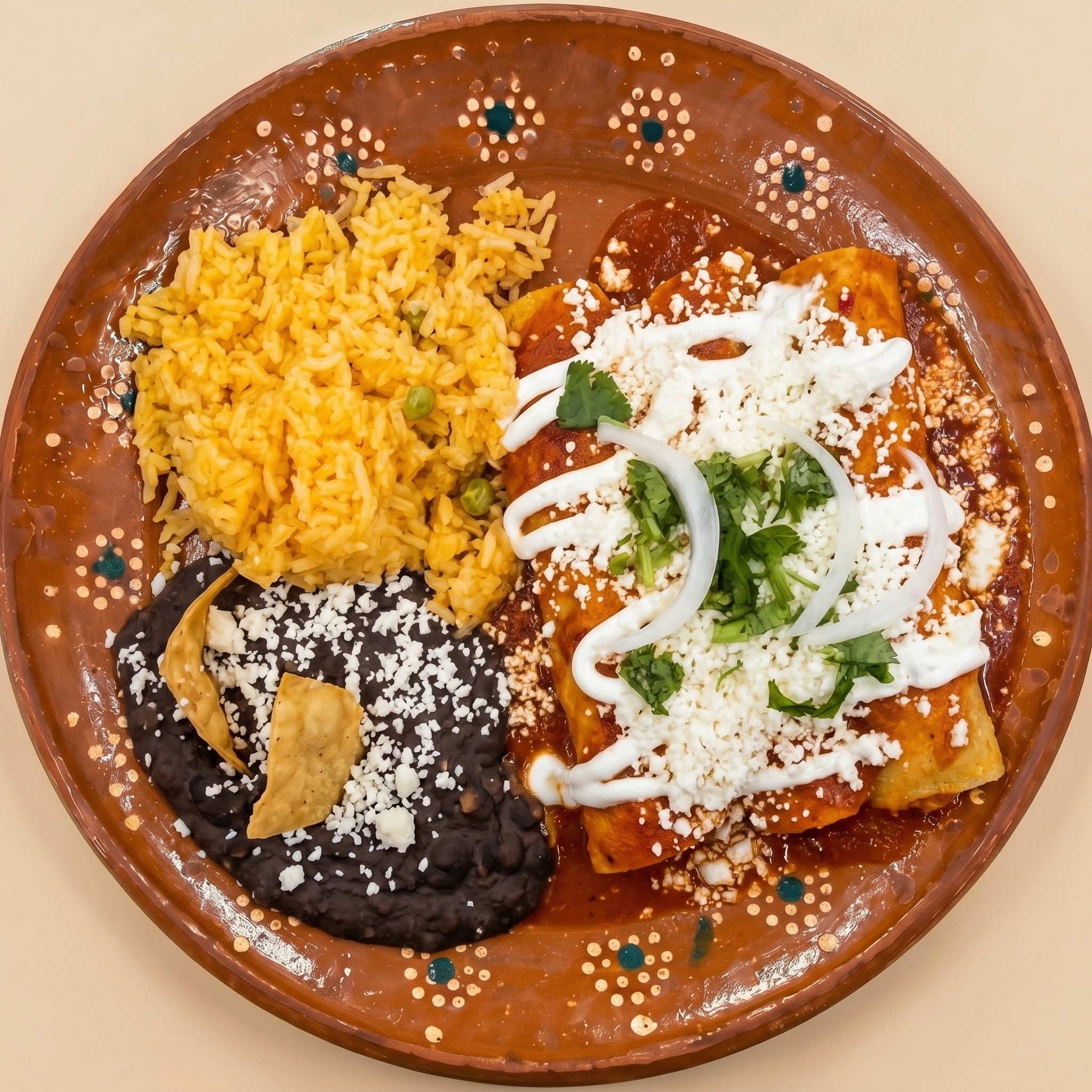 Enchiladas Plate.