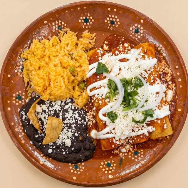 Enchiladas Plate.